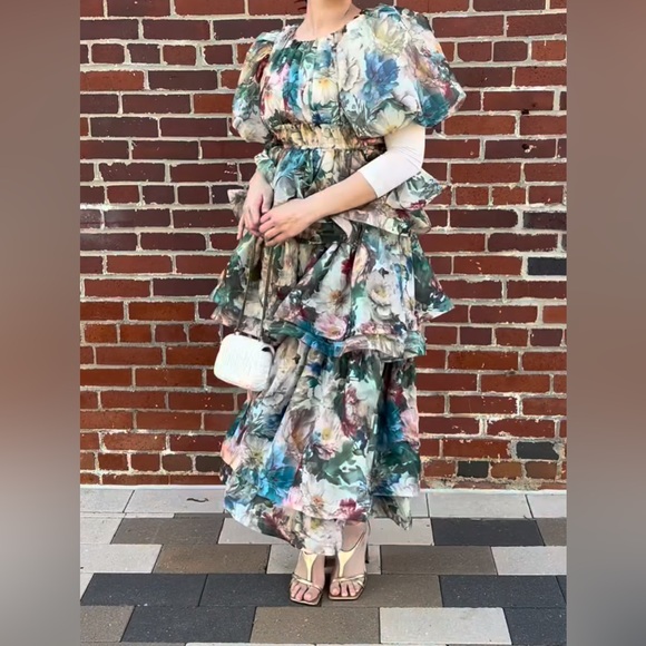 Floral Ruffle Dress - Picture 2 of 7